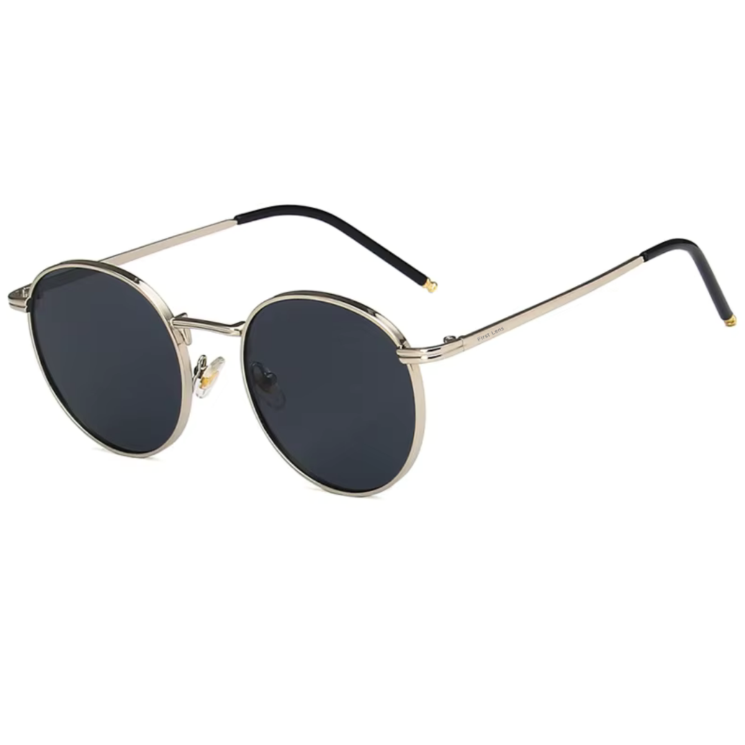 First Lens Ensaimada Sunglass UV400 Black Silver  S490