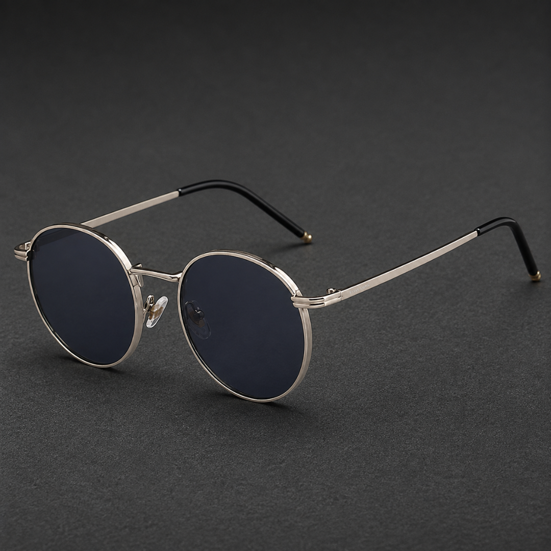 First Lens Ensaimada Sunglass UV400 Black Silver  S490