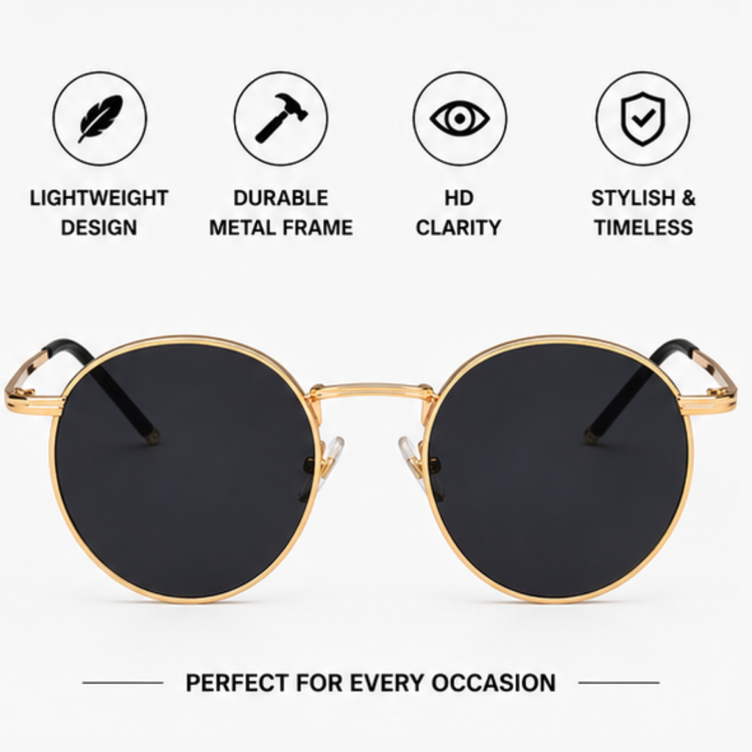 First Lens Ensaimada  Sunglass UV400  Black Gold  S491