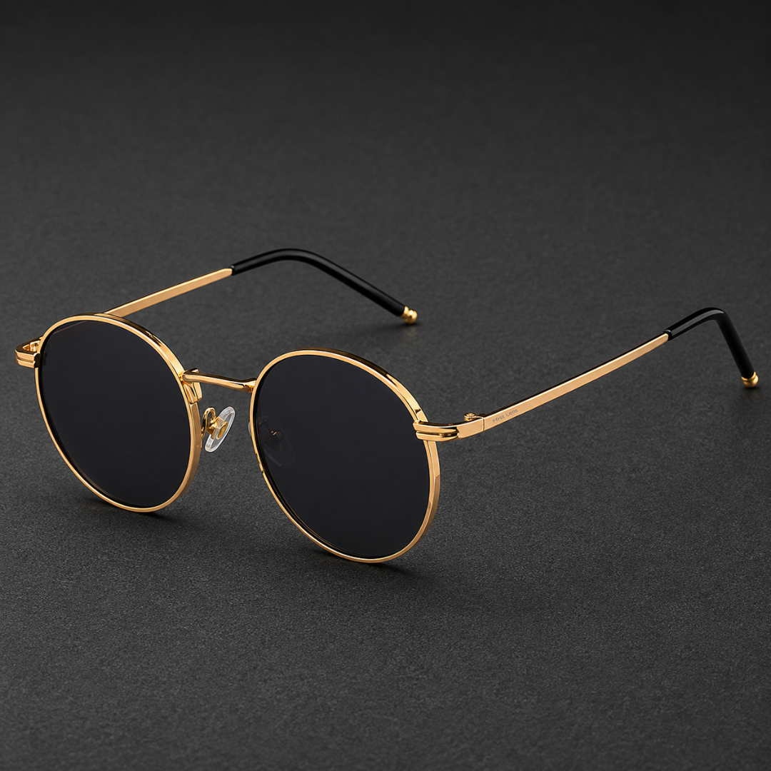 First Lens Ensaimada  Sunglass UV400  Black Gold  S491