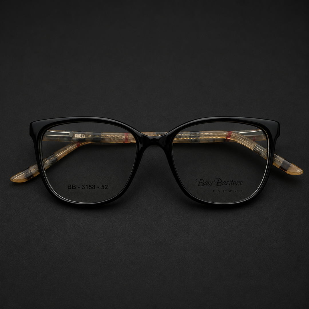 First Lens Stockholm Blue Light Computer Glasses – Black Crystal