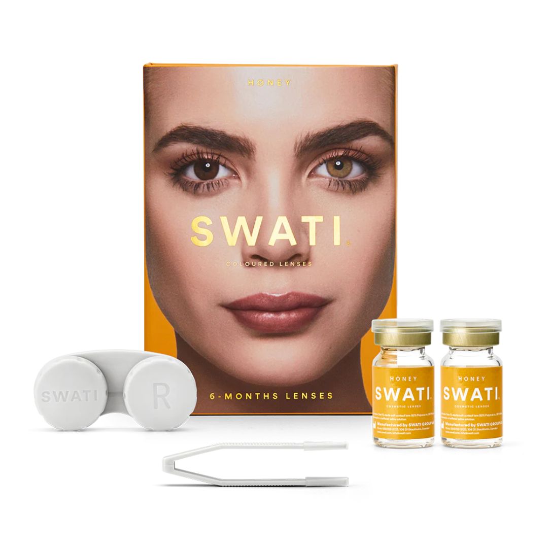 Swati Color Contact Lens - Honey Hazel Brown