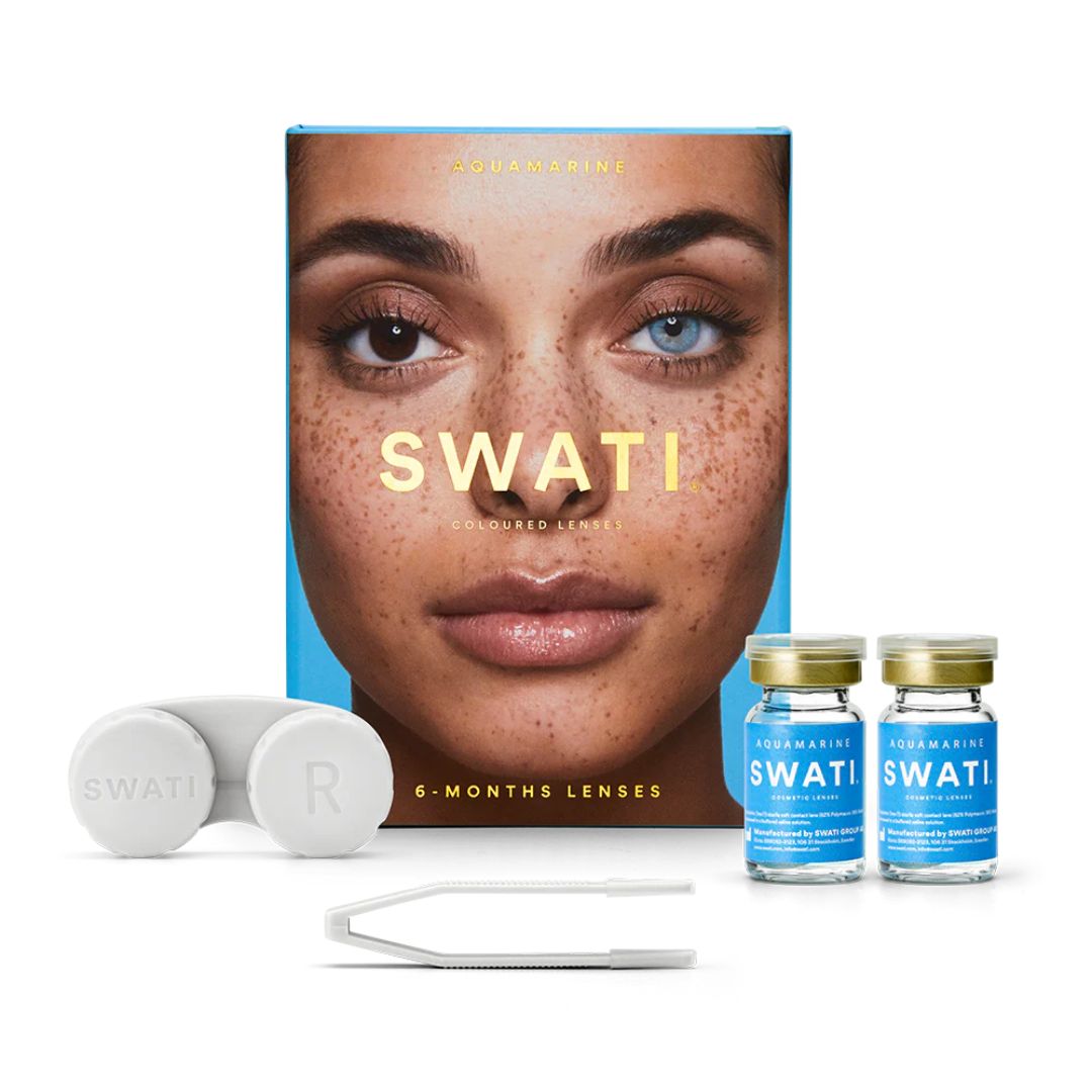 Swati Color Contact Lens - Aquamarine Blue