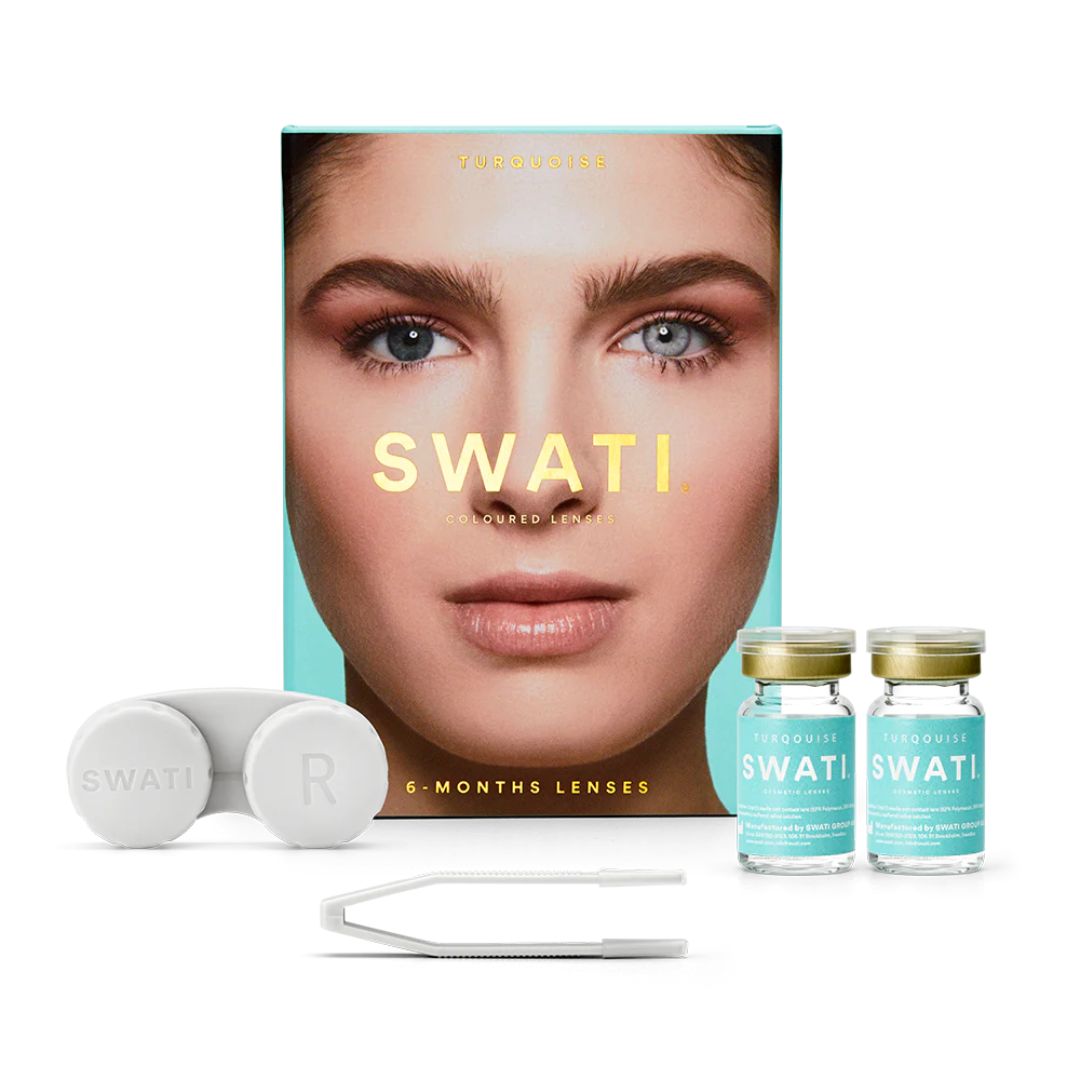 Swati Color Contact Lens - Turquoise Grey Blue