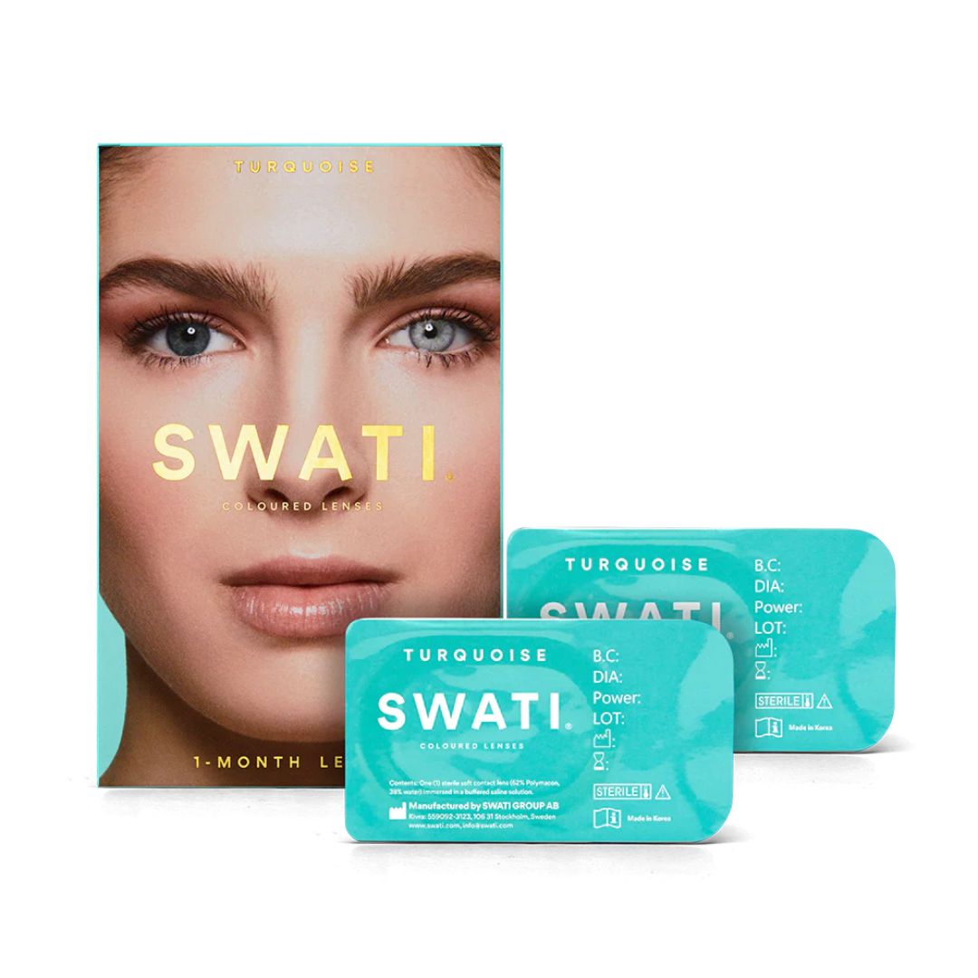 Swati Color Contact Lens - Turquoise Grey Blue