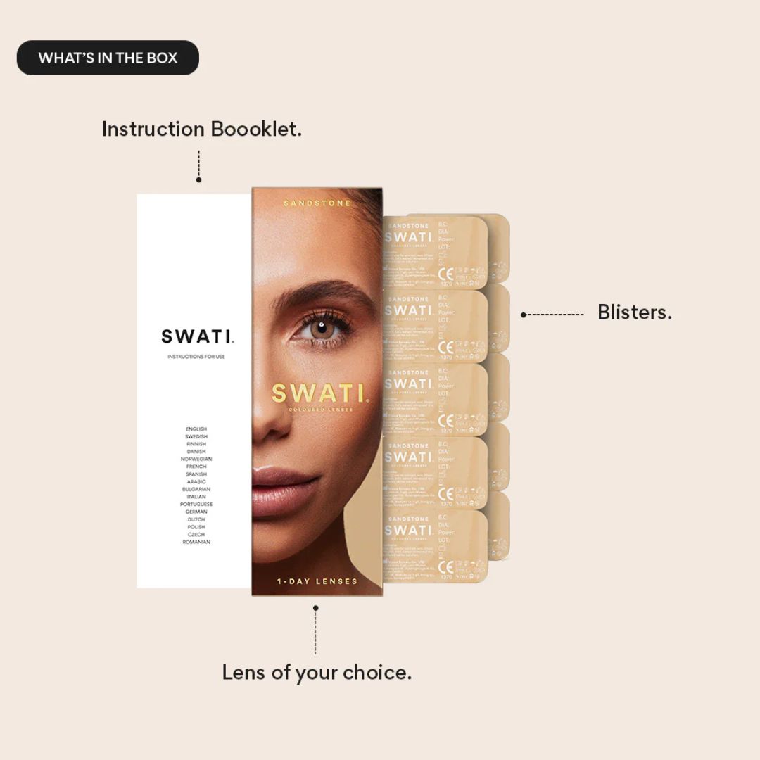 Swati Sandstone natural light brown cosmetic lenses