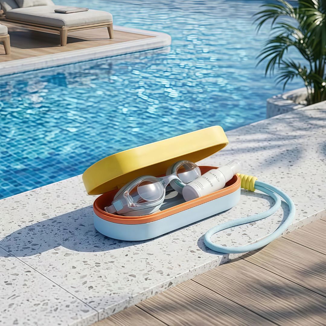 First Lens Portable Swimming  Case - Yellow