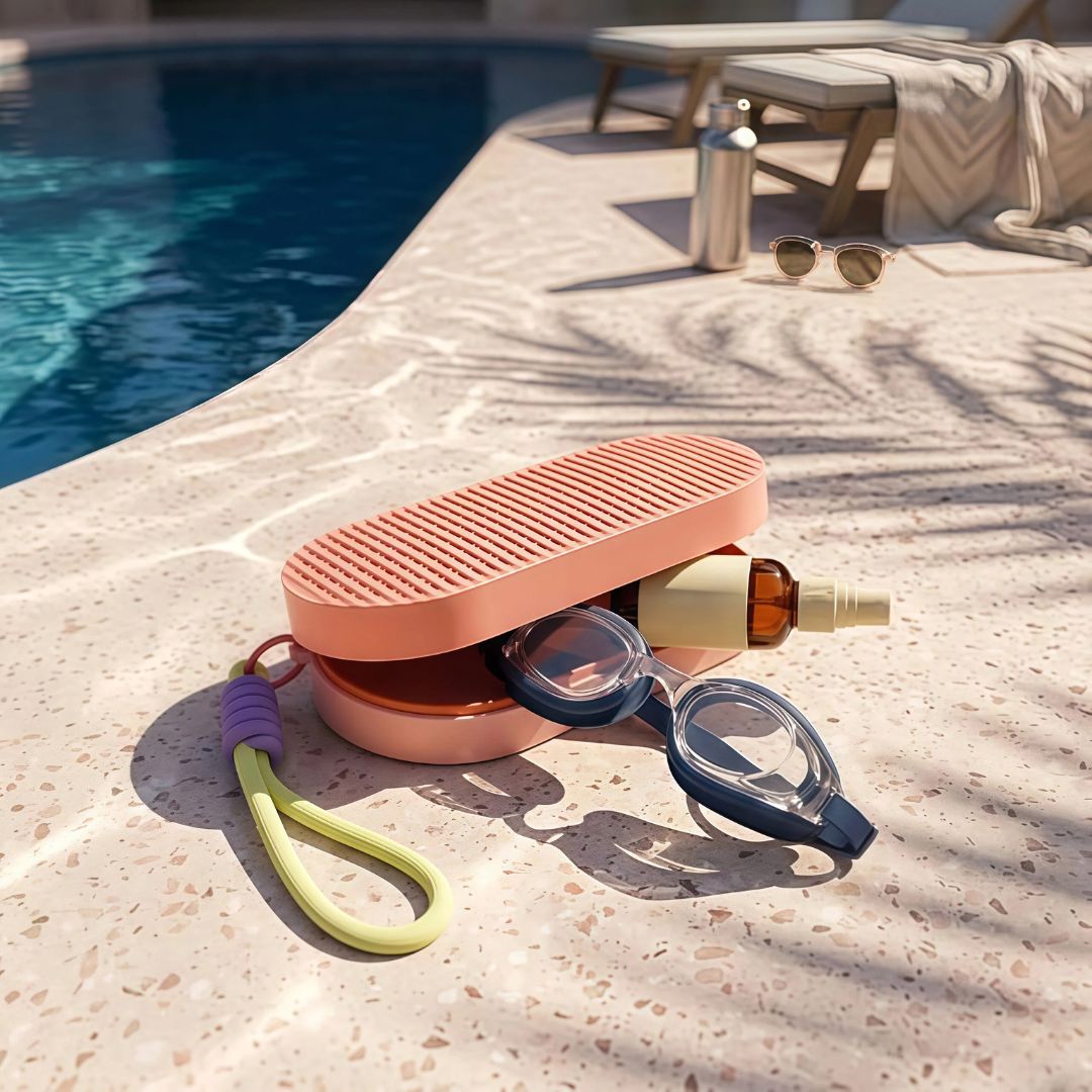 First Lens Portable Swimming Case - Peach