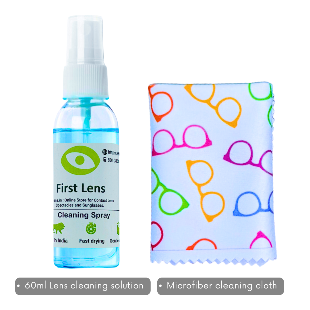 Spectacle & Sunglasses Cleaning Spray and Microfiber Cloth FLC-1