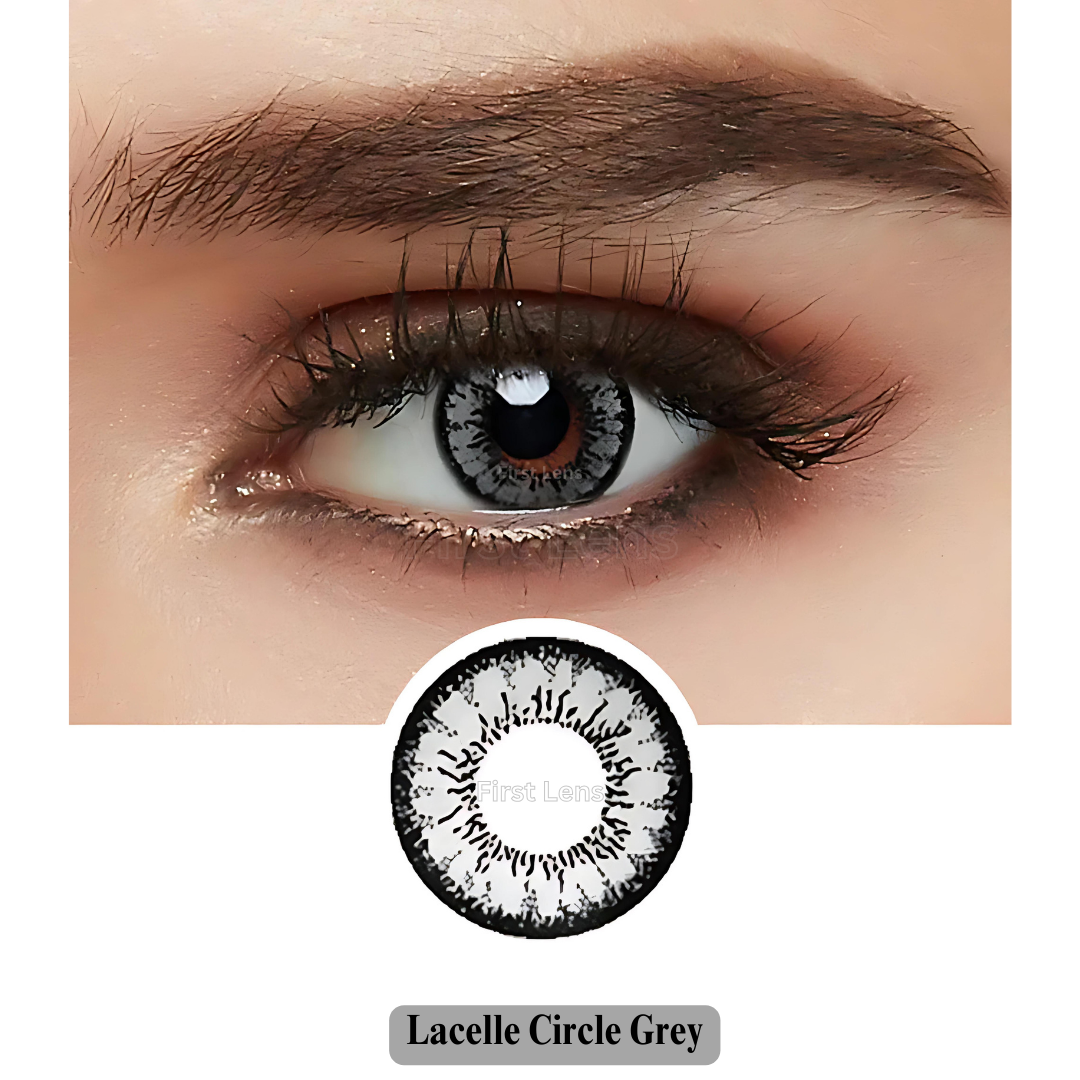 Grey circle color contact lenses by Bausch & Lomb First Lens