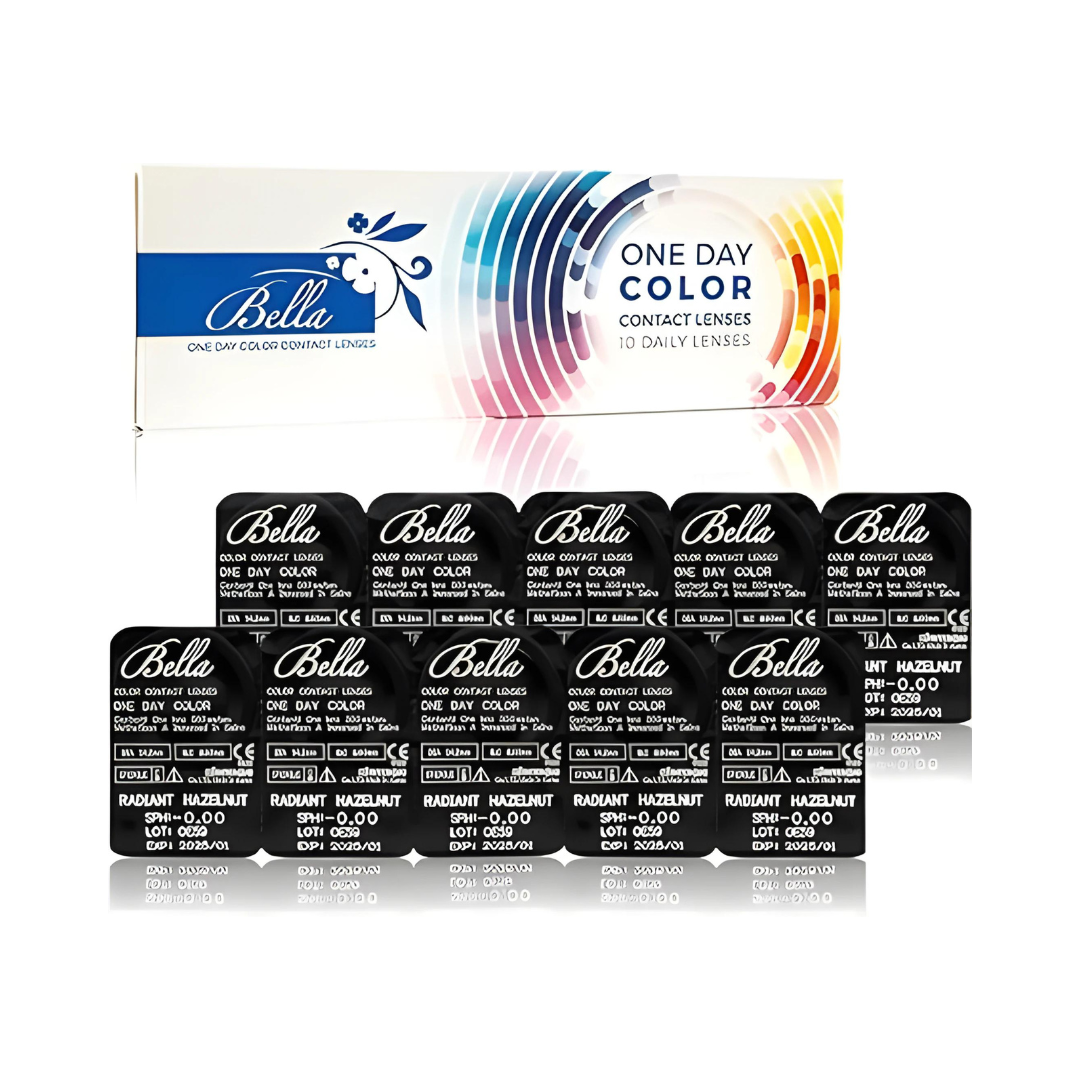 First Lens - Packaging of Bella One Day Mix Color Lens Combo, containing 10 lenses