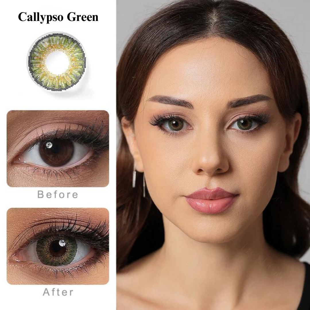 Celebration Colors Yearly Calypso Green Color Contact Lens