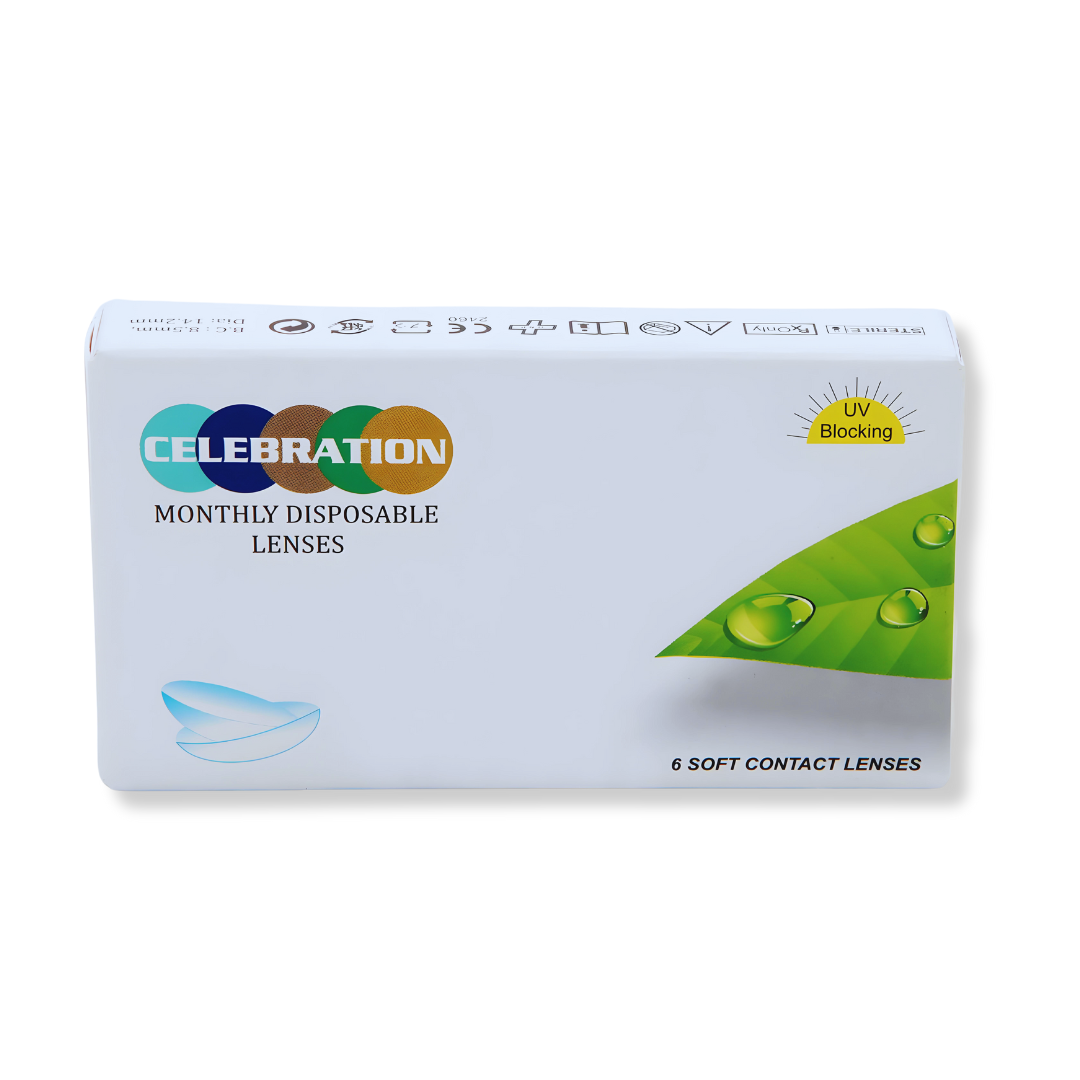 Celebration Clear Monthly Disposable Contact Lenses
