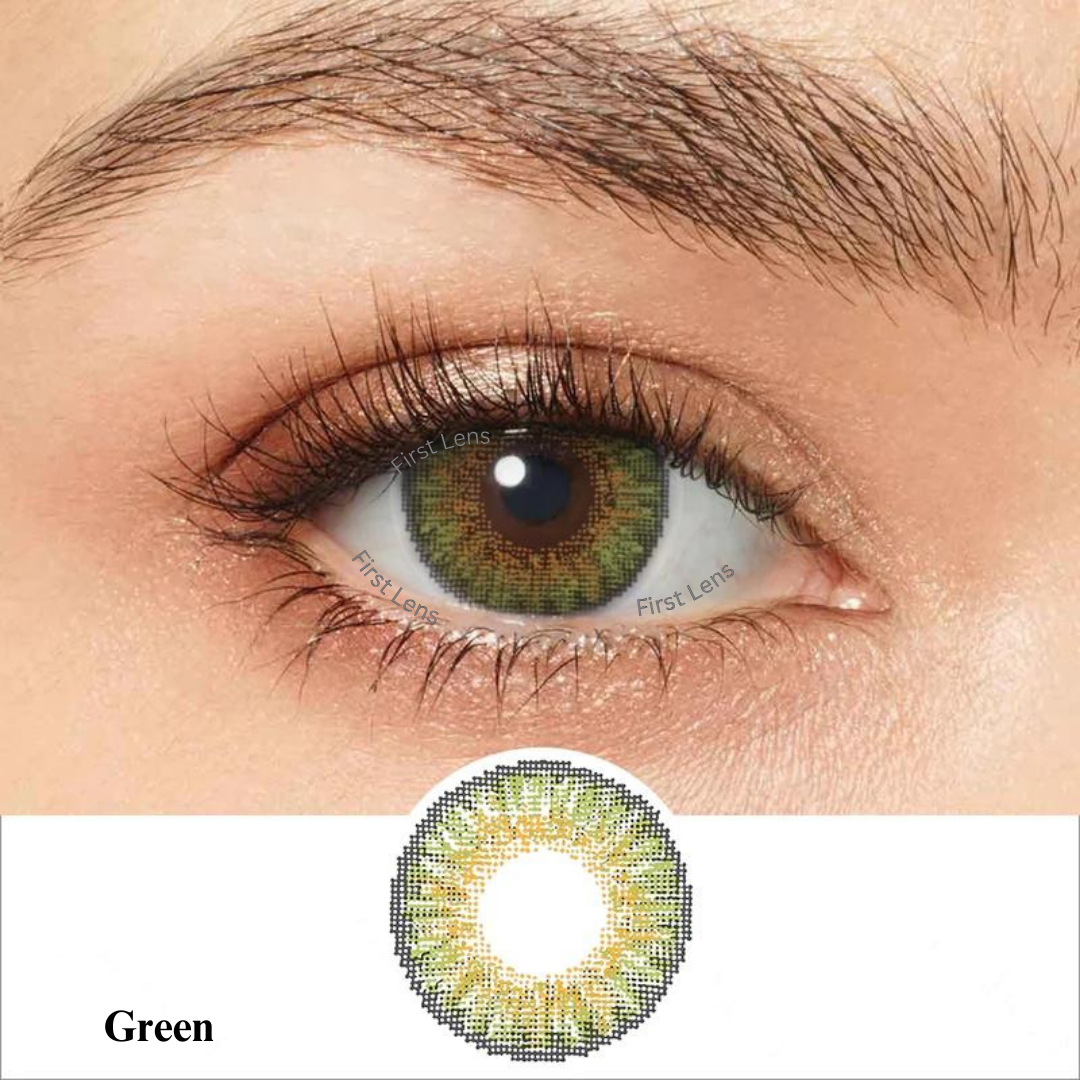 Celebration Weekly Premium Green Color Lens by First Lens