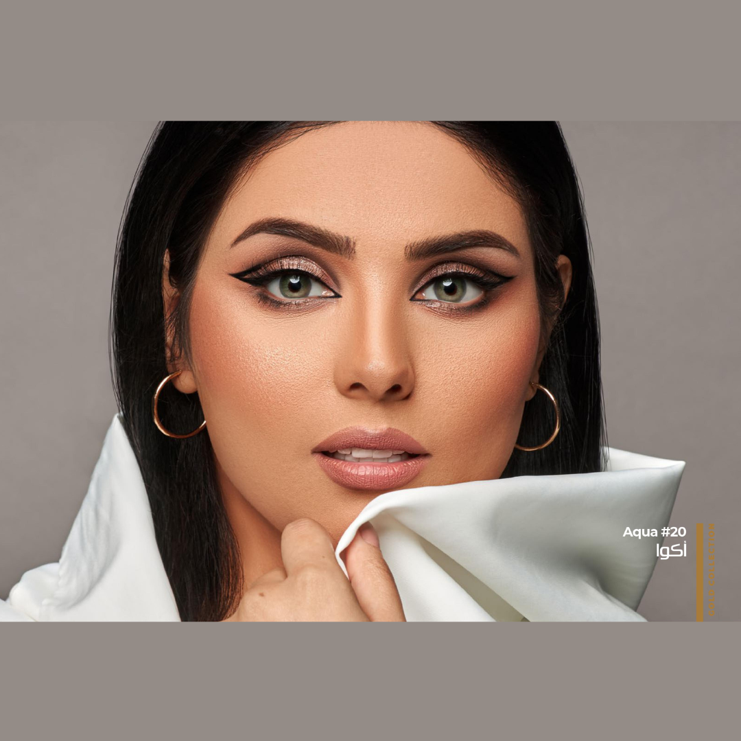 Dahab One Day Aqua Color Contacts - Captivating Turquoise Eye Lens