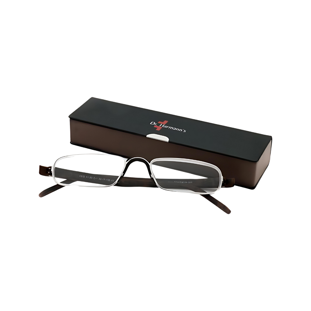 First Lens Dr. Harmanns reading glasses CEO Side View