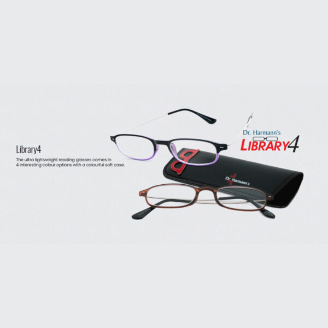 First Lens Dr. Harmanns reading glasses Library4 Ergonomic Design
