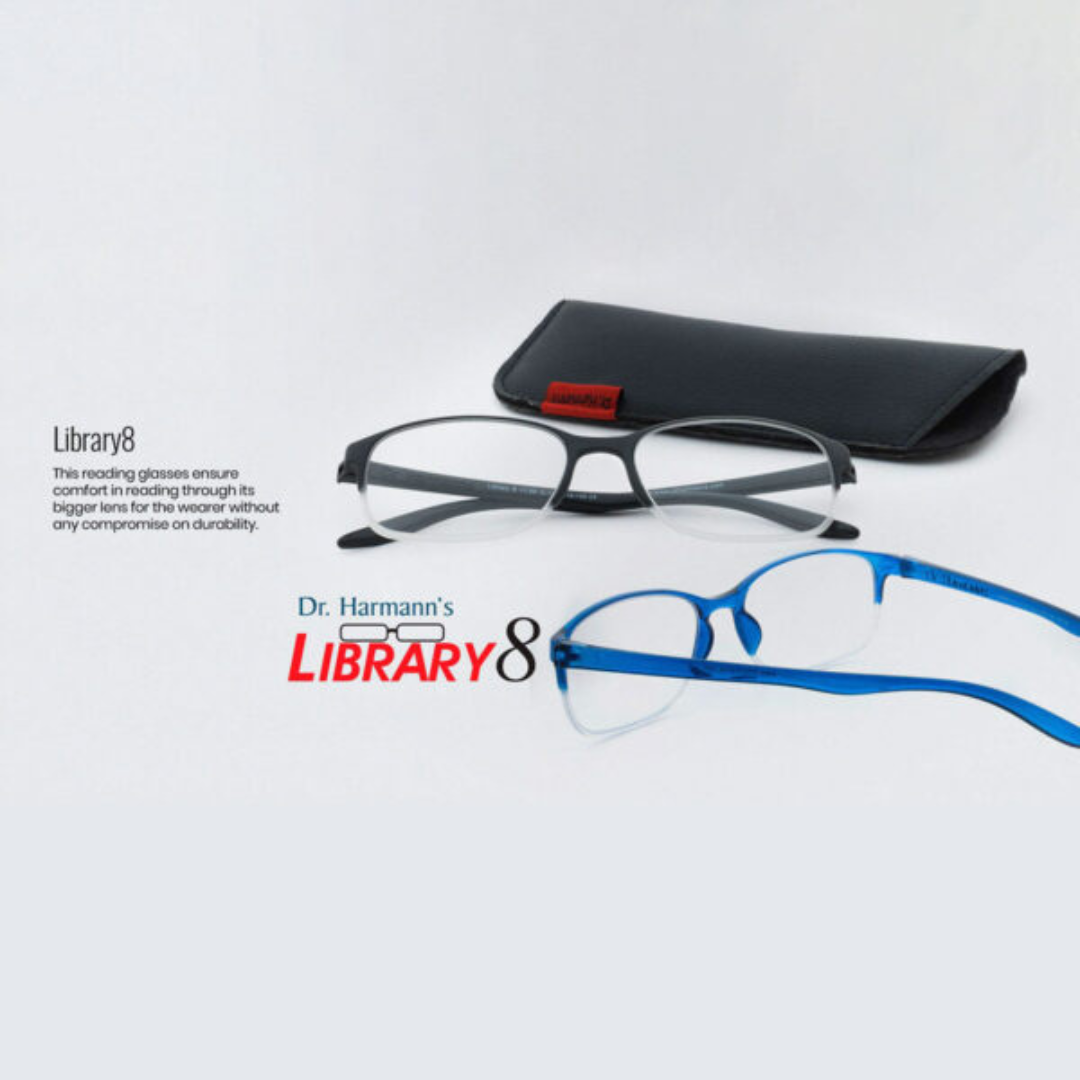 Library8 Reading Glasses by First Lens for a timeless look