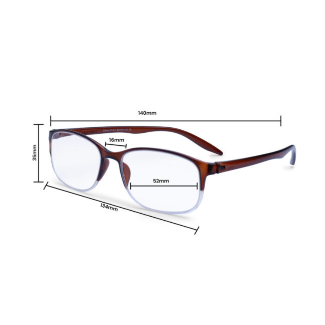 Library8 Reading Glasses by First Lens with anti-fatigue technology