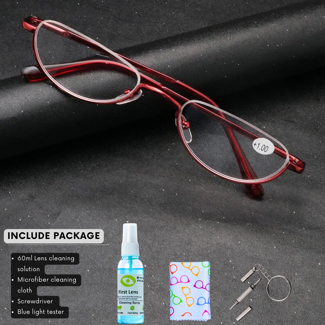 Oval reading glasses sales