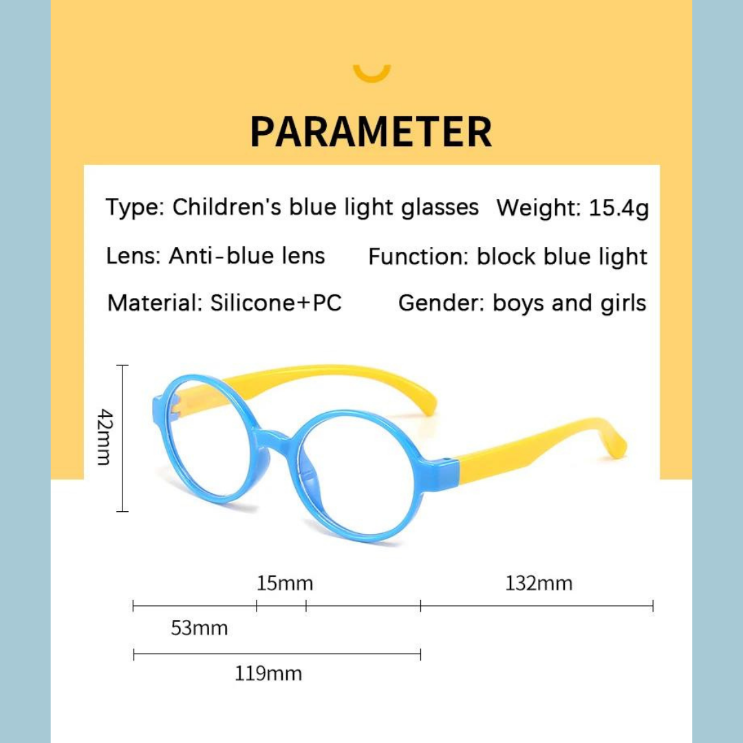 First Lens Kids' blue light blocking glasses - a smart choice for parents concerned about their children's eye health.