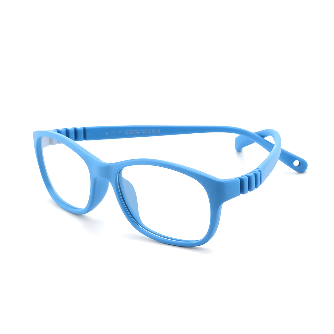 First Lens JuniorGaze Kids Glasses in a vibrant blue color.