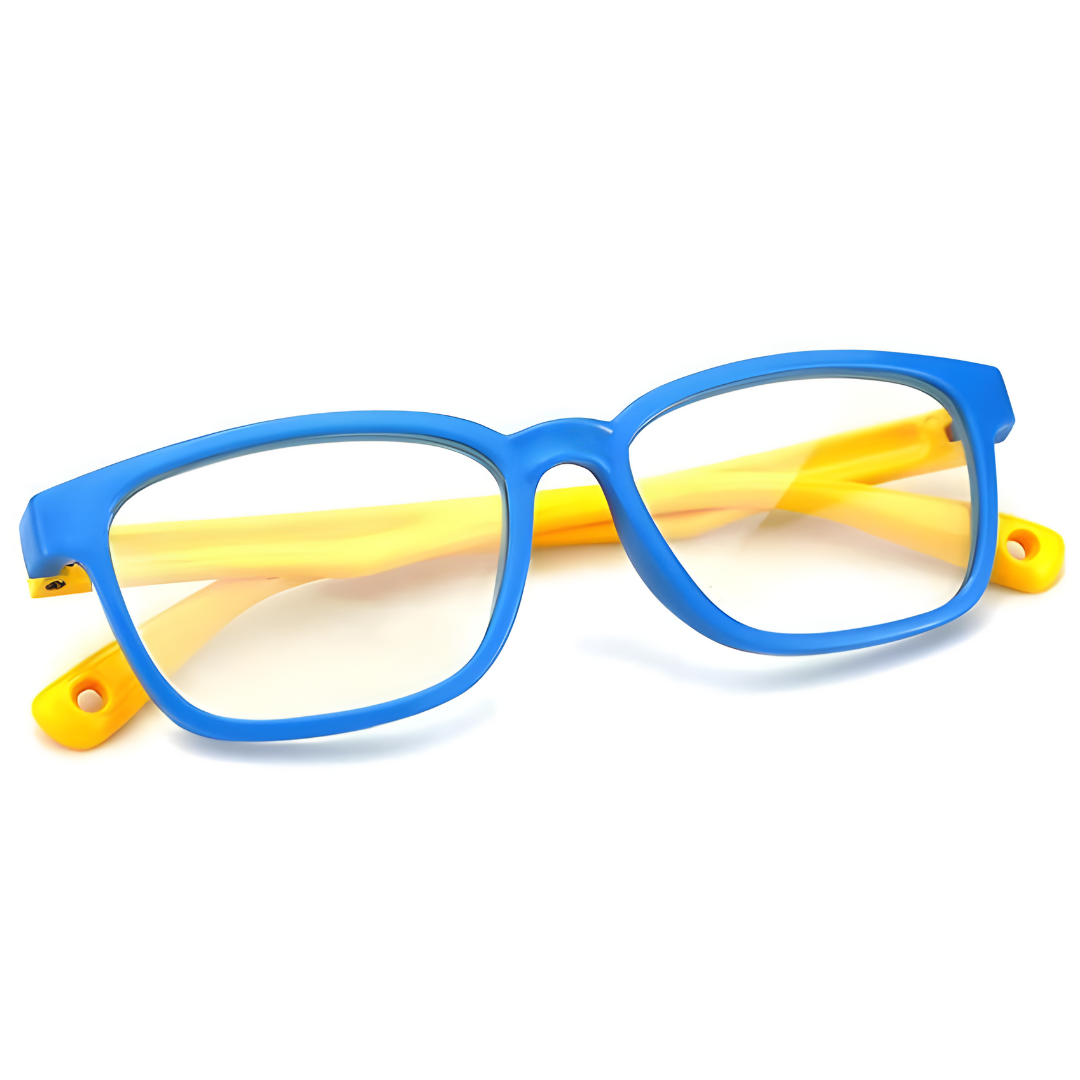 Side view of First Lens KidoJunior Kids Glasses showcasing the lightweight frame.