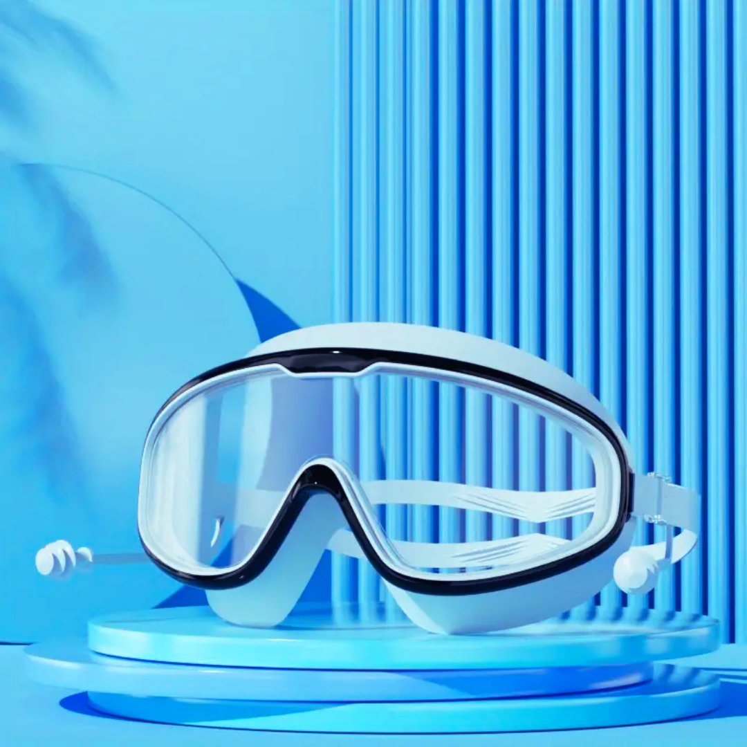 Close-up of the adjustable nose bridge of First Lens kids goggles.