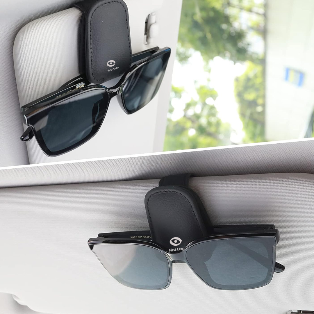 AutoBizarre Car Sun Visor Sunglasses Holder ABS Car Glasses Cases Eyeg