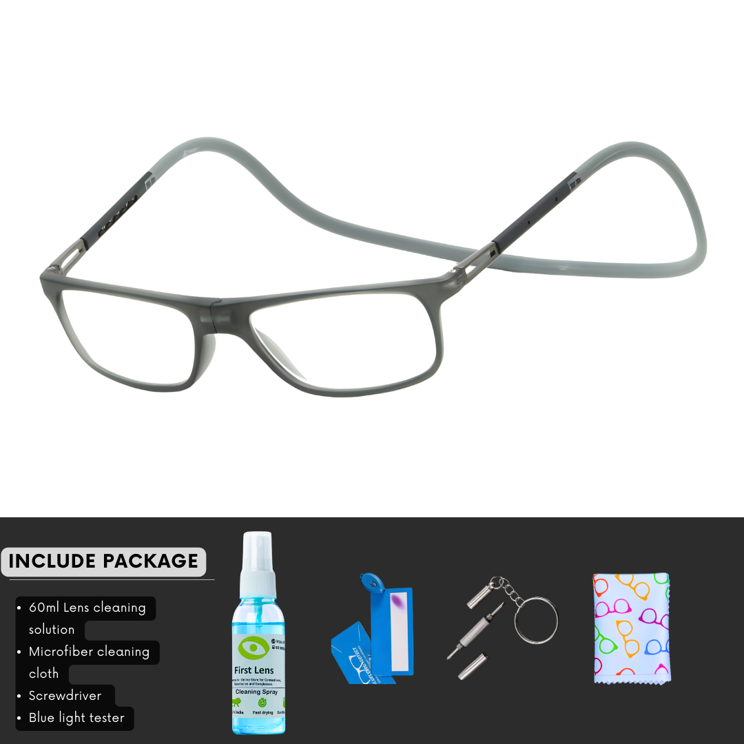 First Lens Magnetic Blue Block Reading Glasses for Outdoor Use