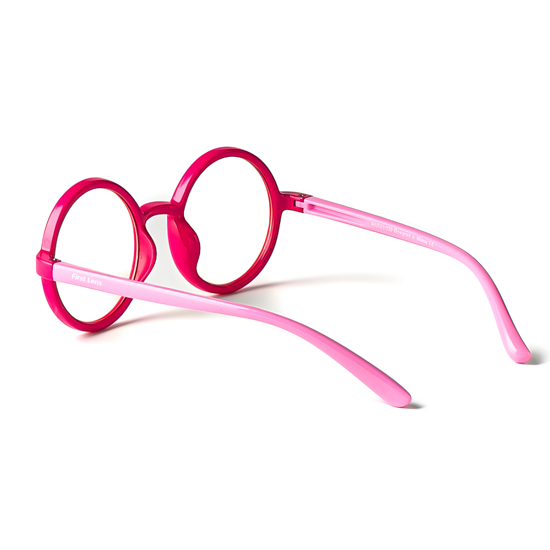 Ensure your child's visual health with First Lens RoundEye Kids Blue Light Blocking Glasses.