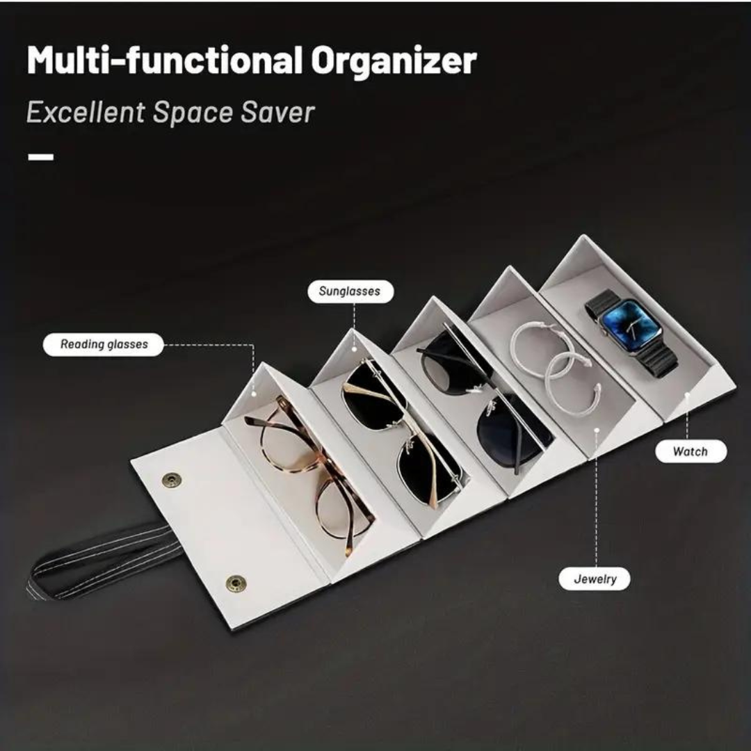 First Lens Five-Slot Sunglass Display Stand: Organize your eyewear collection