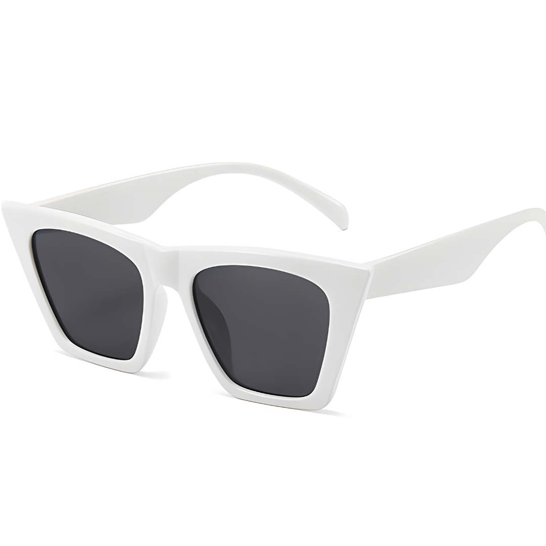 First Lens square frame Sunglasseses with adjustable nose pads