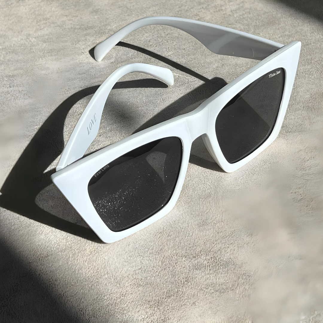 Retro Square Sunglasseses with Polarized Lenses