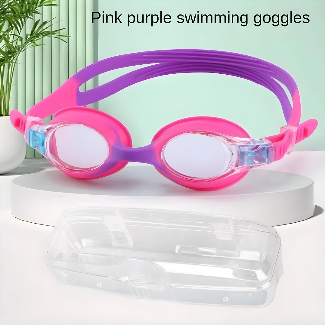 Swimming goggles for children with impact-resistant lenses from First Lens.