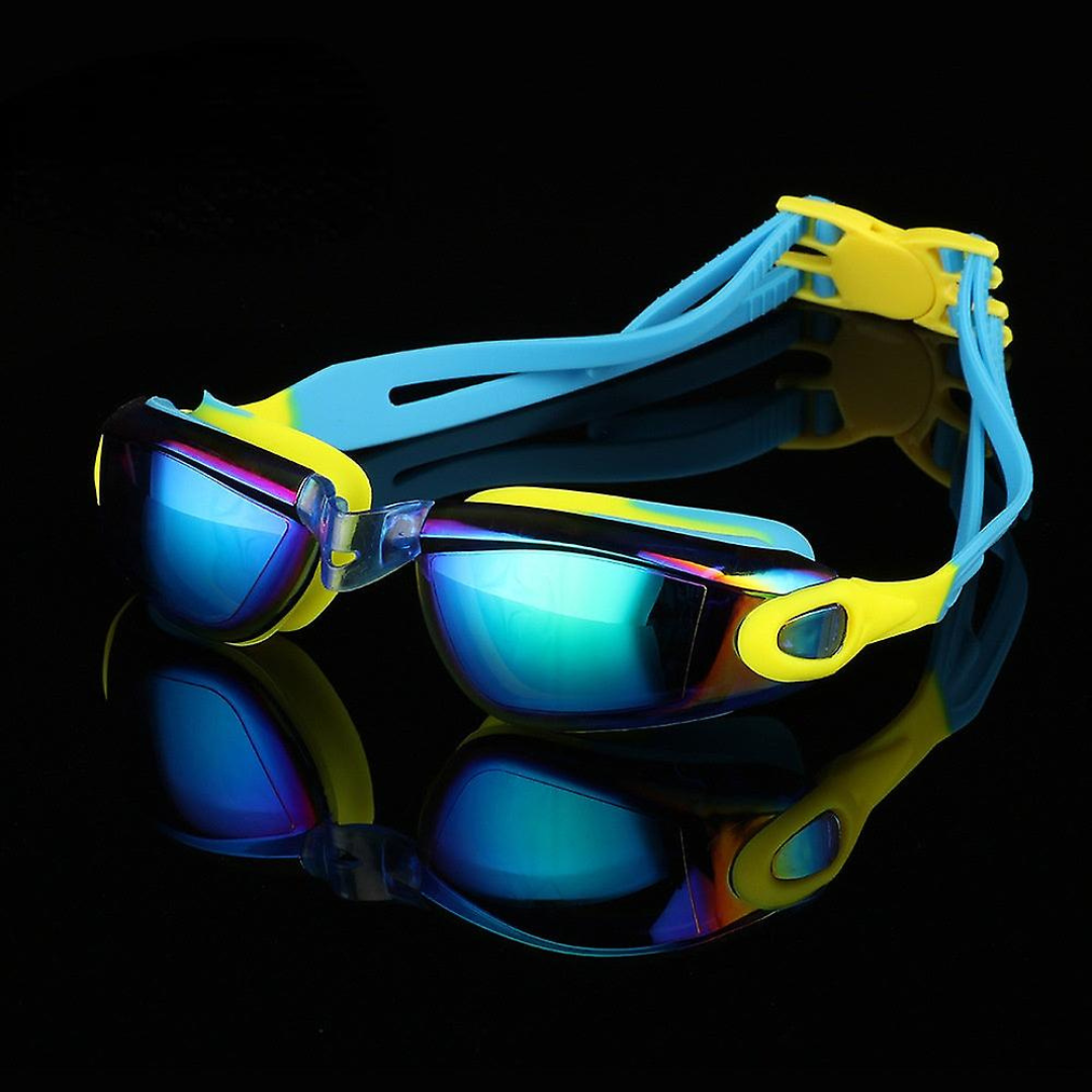 Youth swim goggles with a secure fit to prevent water leakage by First Lens.