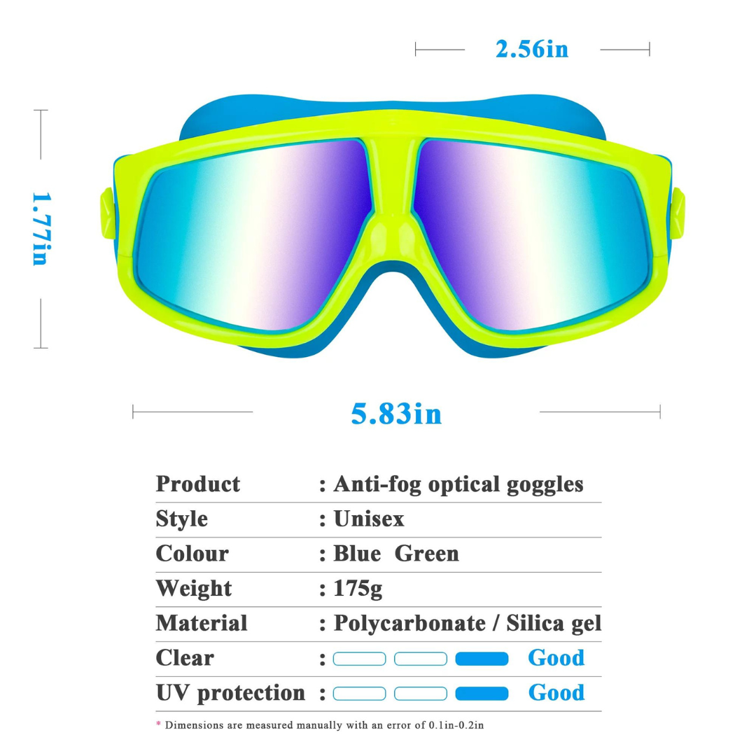 First Lens K003 youth goggles offering clear vision and superior comfort.