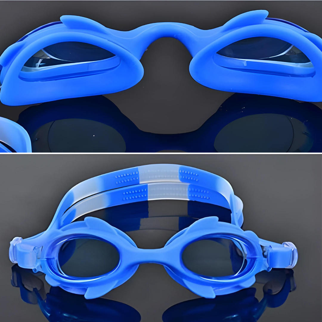 The adjustable strap of the First Lens goggles, ensuring a comfortable fit for kids aged 8 to 18.