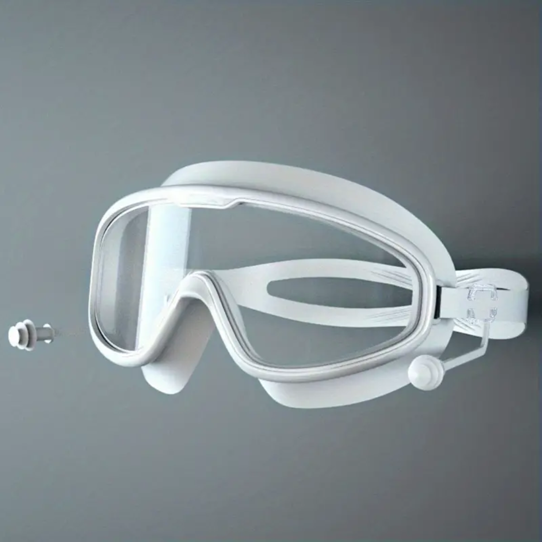 High-quality swim goggles with diopter correction for improved clarity by First Lens.