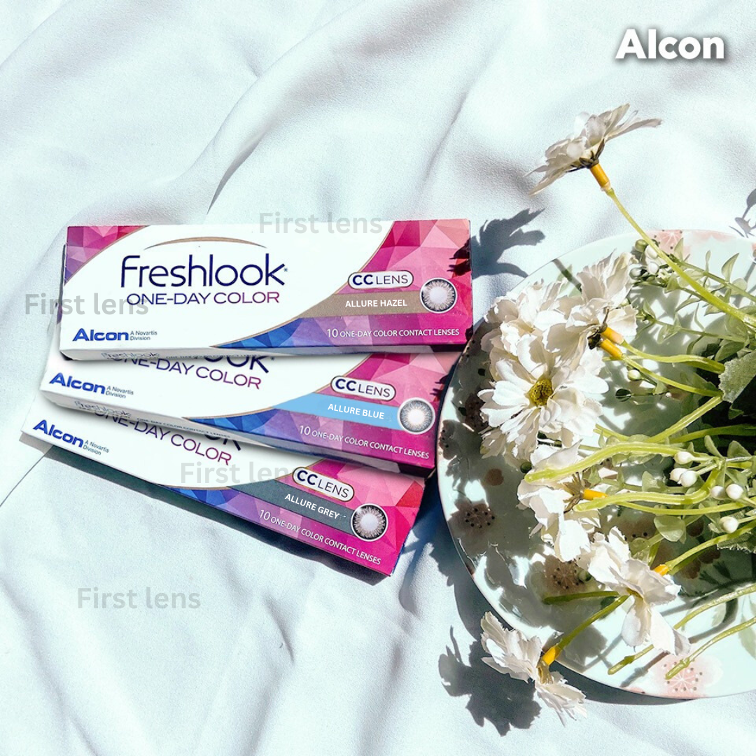 Indulge in the rich and alluring Gray tone of FRESHLOOK CC Allure Color One Day lenses from First Lens.