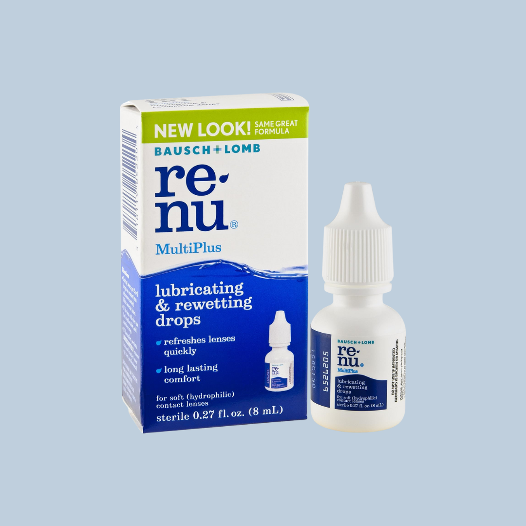First Lens Close-up of ReNu MultiPlus Rewetting Drops