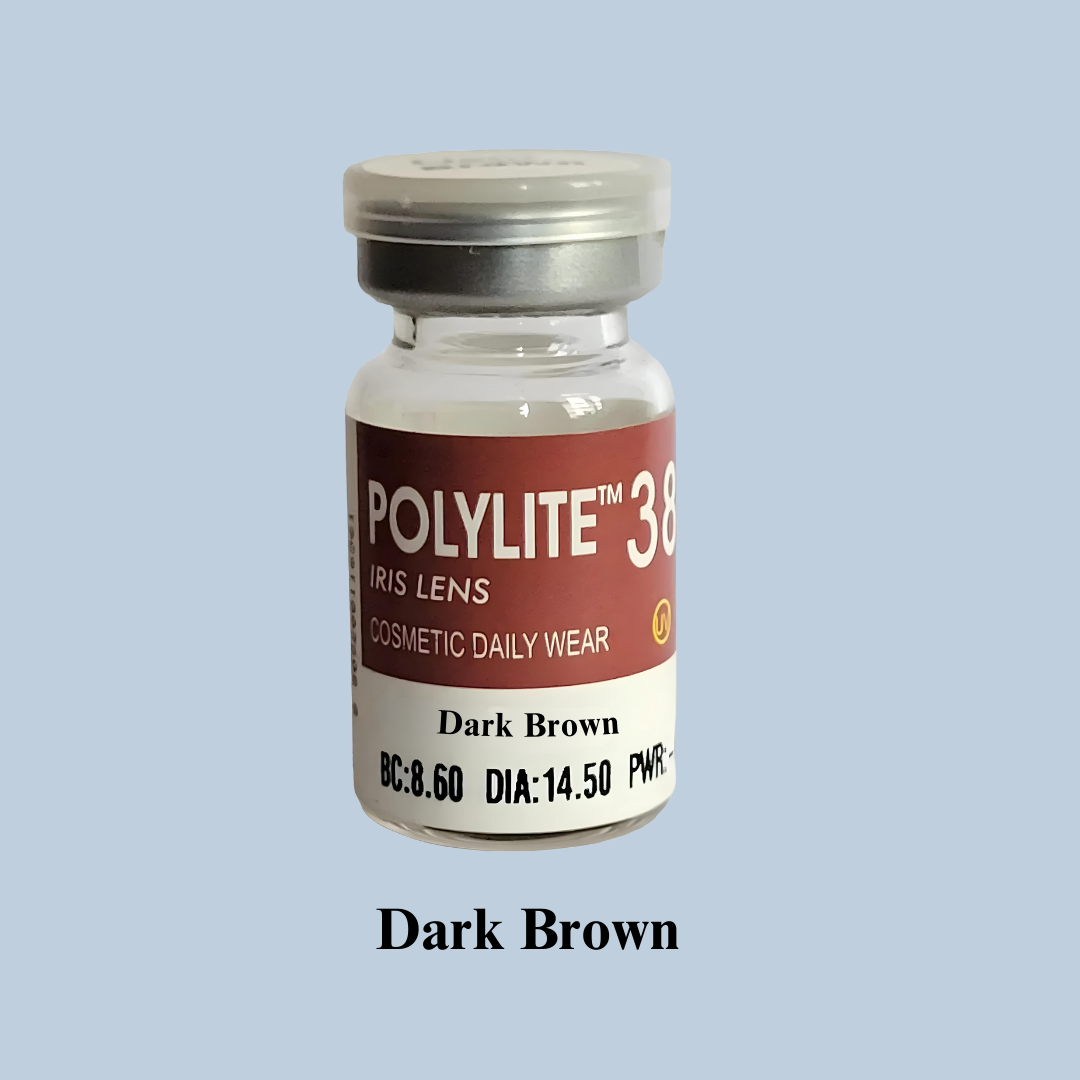 POLYLITE 38 Prosthetic D-Type Contact Lens - Eye Model Wearing Lens