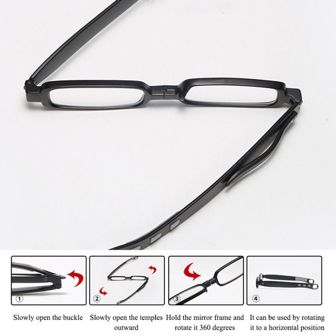 First Lens Foldable Blue Light Blocking Reading Glasses