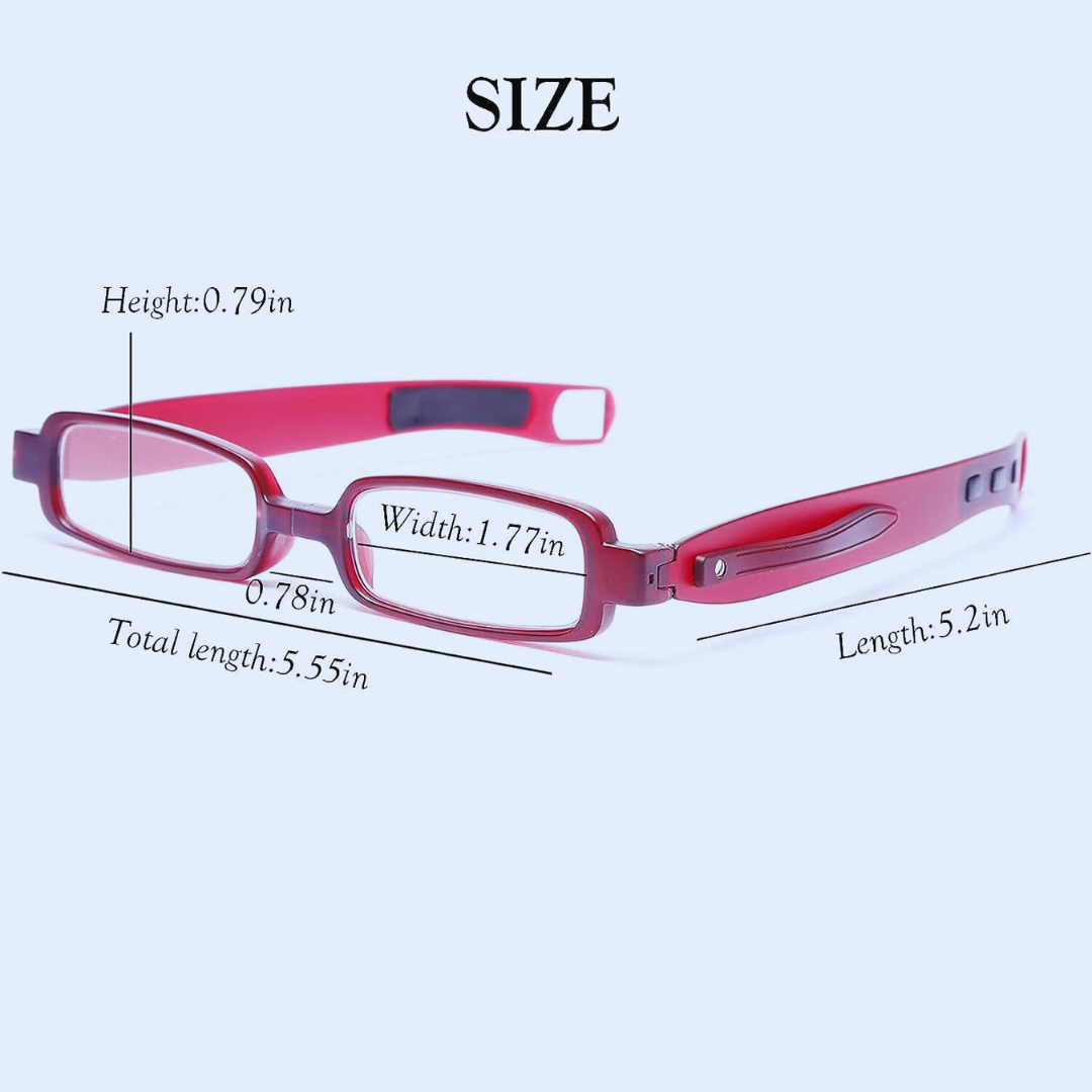 iRotate Foldable Blue Light Blocking Reading Glasses by First Lens