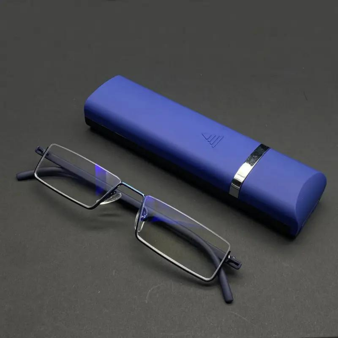 First Lens LUMENEX Blue-Light Eyeglasses with Flip Case and Anti-Blue Light Lenses