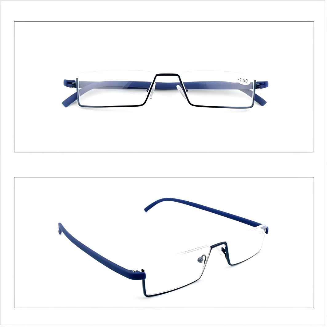 LUMENEX Blue-Light Reading Glasses Eyeglasses by First Lens with Protective Case