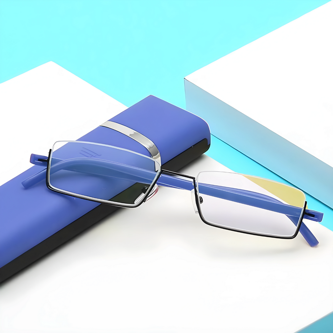 First Lens LUMENEX Blue-Light Eyeglasses with Flip Case for Eye Protection